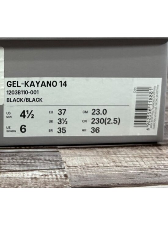 Thom Browne New York x Asics Gel Kayano 14 Sz 4.5 Men 6 Women Black NEW In Box main image 4
